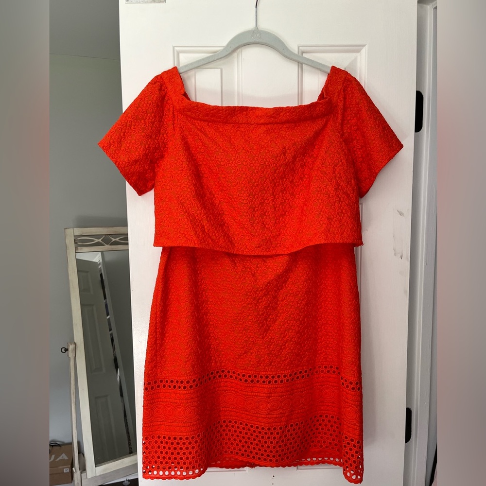 Topshop eyelet dress